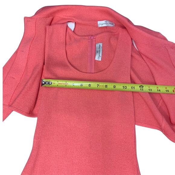 Vintage Knitted Sleeveless Bodycon Dress with Buttoned Blazer | Women's Small - Picture 4 of 8